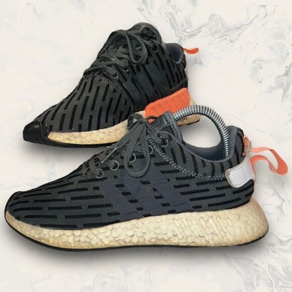 Adidas NMD R2 Utility Ivy 2017 Green Orange Shoe Women’s Size 7.5 - BA7259 - Picture 1 of 8